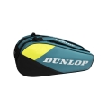 Dunlop Racketbag SX Club (Schlägertasche, 2 Hauptfächer) 2025 blaugrün/gelb 10er